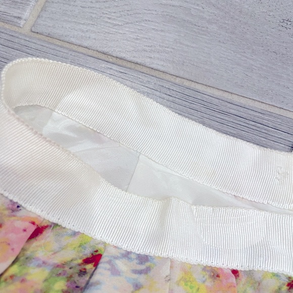 Bebe Spring Floral Pattern Skirt Pastel Print excellent used condition size S - Picture 9 of 13